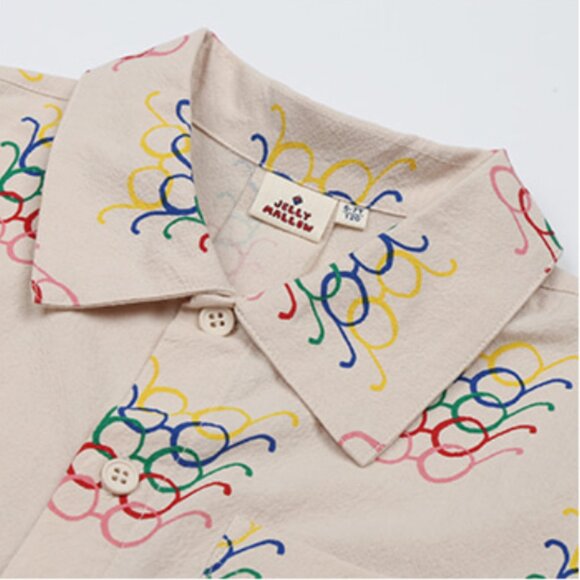 Kids JellyMallow Glasses Print Shirt Blouse 100% cotton Size 6-7 NWT - Picture 9 of 14